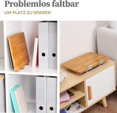 Підставка для ноутбука з дерева HENNEZ, регульована по висоті - для ноутбуків та MacBook - тримач для ноутбука, підставка для столу - ергономічна підставка для ноутбука