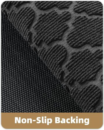 Килимок для вулиці Color G, міцний 60 x 90 см, нековзний, миється, водонепроникний, брудозахисний килимок для вхідних дверей, входу, балкону (сірий) сірий 60 x 90 см (прямокутний)