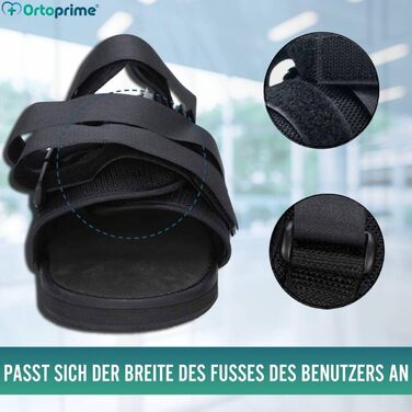 Післяопераційне взуття OrtoPrime з регульованим каблуком - Ортопедичне взуття для операцій на стопі - Післяопераційне взуття BOUDED (РОЗМІР L (42-44)) TALLA L (42-44)