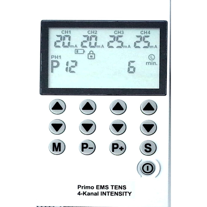 Пристрій Tens 4-канальна терапія болю, стимуляція м'язів EMS, 220 В, 50 програм, електротерапія для нарощування м'язової маси, Elotec Health CD