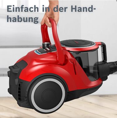 Безмішковий пилосос Bosch серії 6 BGC41PET, пилосос, ідеально підходить для прибирання шерсті домашніх тварин та алергіків, гігієн