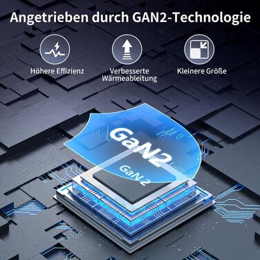 Зарядний пристрій FINIBO USB C Multiple 6-портовий швидкий зарядний пристрій потужністю 100 Вт з USB-C та USB-A, портативний насті
