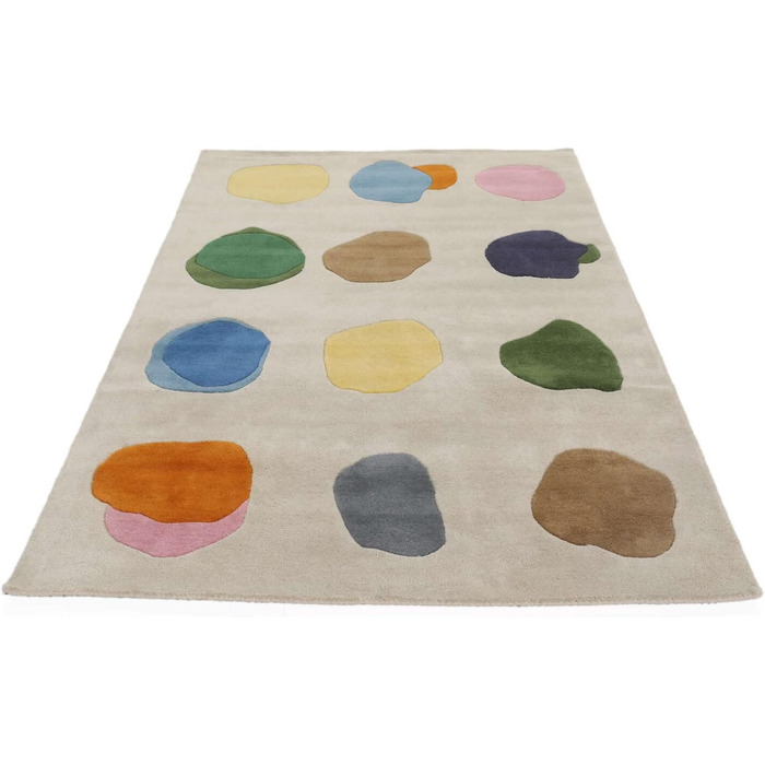 Килимок для дитячої кімнати, 160 x 230 см, дитячий килимок для дітей, ігровий килимок, сучасний дизайн, середній ворс, вовна, без