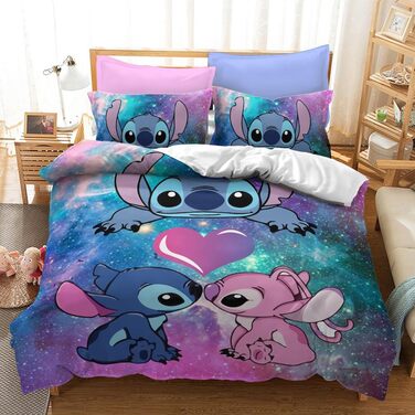 Дитяча постільна білизна 200х135 см наволочка 75х50 см, Постільна білизна для дітей, 3D аніме принт дитячої постільної білизни, ко