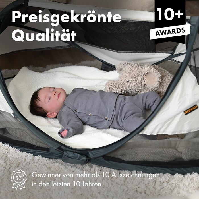 Дитяче дорожнє ліжечко Deryan з матрацом від народження до 2,5 років - Pop Up дитяче ліжечко дитяча палатка встановлюється за 2 се