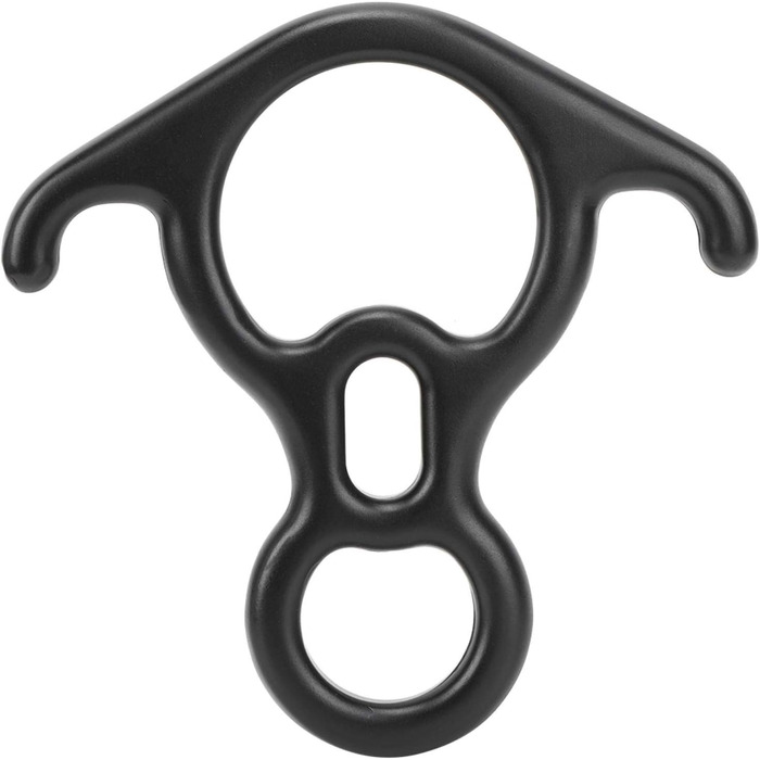 Спускний пристрій Alomejor 50KN для скелелазіння, спуску з гірки, рятувального верстату, восьмикільцевого верстату, великого розміру, для страховки та спуску з вигнутими вухами, для скелелазних рам Peak