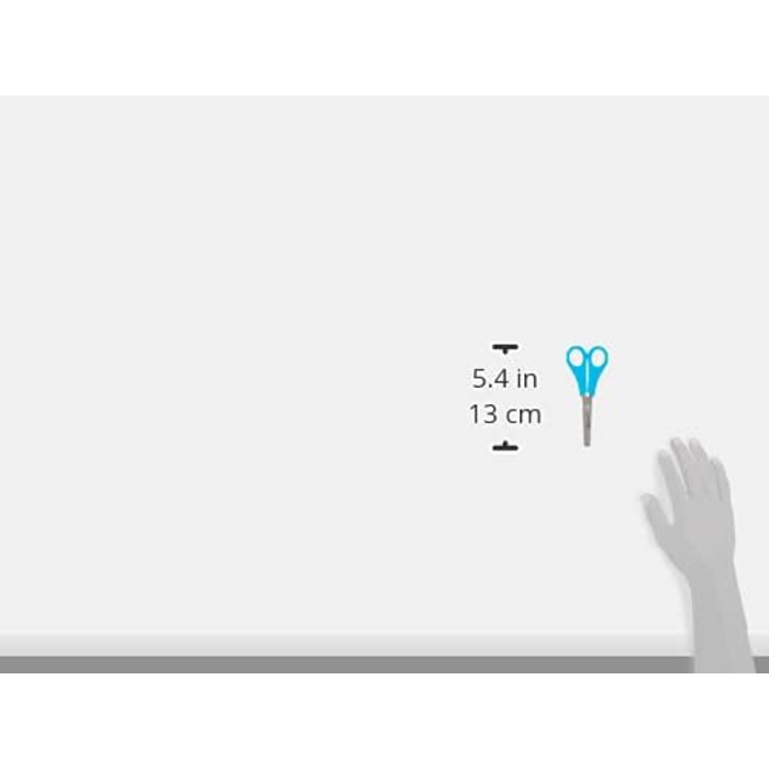 Дитячі ножиці Westcott E-2150S для правої та лівої руки, 13 см, 30 шт. , мірка 5 см і клей-олівець Pritt, розмір 11 (25 упаковок) (круглий наконечник, одинарний)