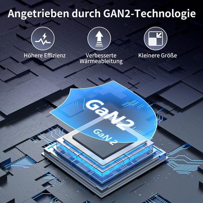 Зарядний пристрій FINIBO USB C Multiple 6-портовий швидкий зарядний пристрій потужністю 100 Вт з USB-C та USB-A, портативний насті