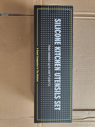 Набір кухонного посуду 15 шт., Силіконовий набір кухонних гаджетів із тримачем для посуду, Набір термостійкого кухонного посуду, М