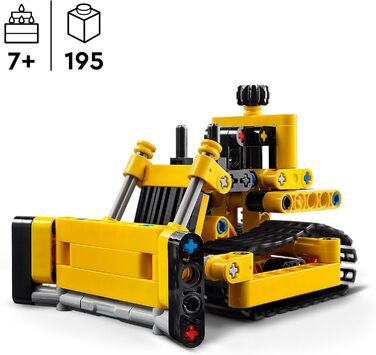 Важкий бульдозер LEGO Technic, іграшковий бульдозер для будівництва, завершення будівництва, іграшка-конструктор для дітей, техніч