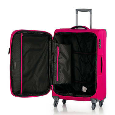 Валіза Swissbrand Silkeborg (S) Fuchsia/Light Grey (SWB_LLSIL941S)