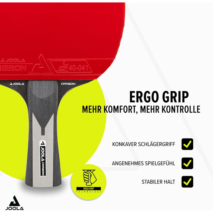 Рата для настільного тенісу JOOLA Carbon Pro, схвалена ITTF, для професійних змагань з настільного тенісу Carbon X Pro Single