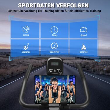 Велотренажер Wenoker Heimtrainer Fahrrad 2025 з магнітним опором, спінінг для приміщень