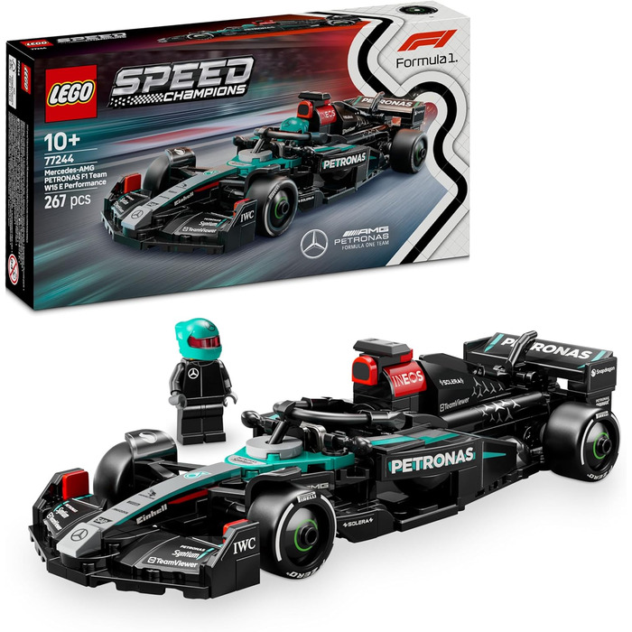 Конструктор LEGO Speed Champions Mercedes-AMG F1 W15 Racing Car 77244, 267 деталей, перегонова тематика