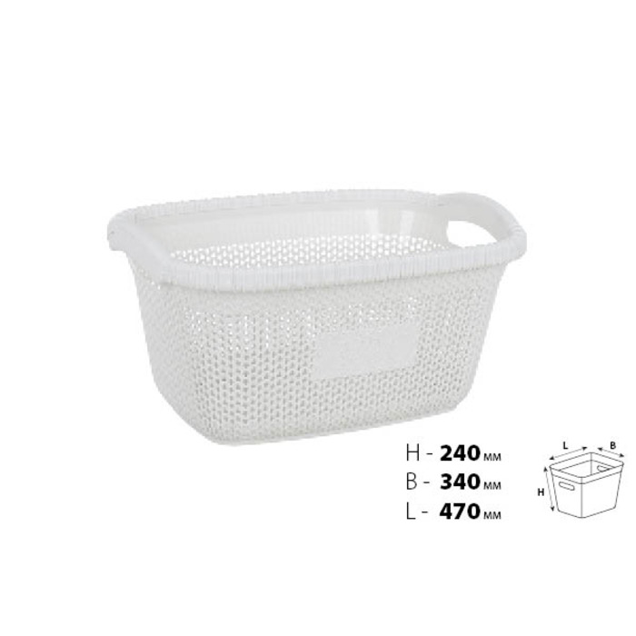 Кошик для білизни VIOLET HOUSE WHITE Віолетта (6481528)