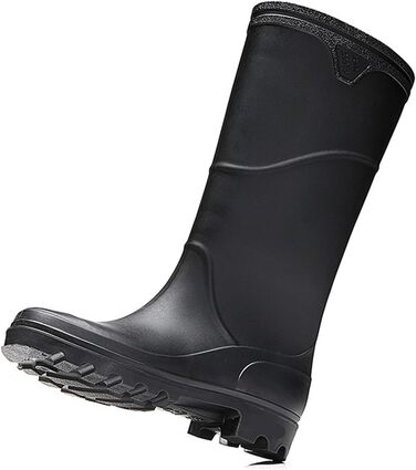 Чоловічі гумові чоботи, гумові чоботи до коліна, вейдерси для активного відпочинку, товсті чоботи до середини ікри для походів, гумові чоботи, до середини ікри, чорні, розмір 42 EU