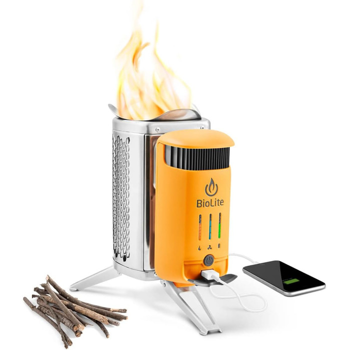 Дров'яна піч Biolite CampStove 2 та зарядний пристрій USB