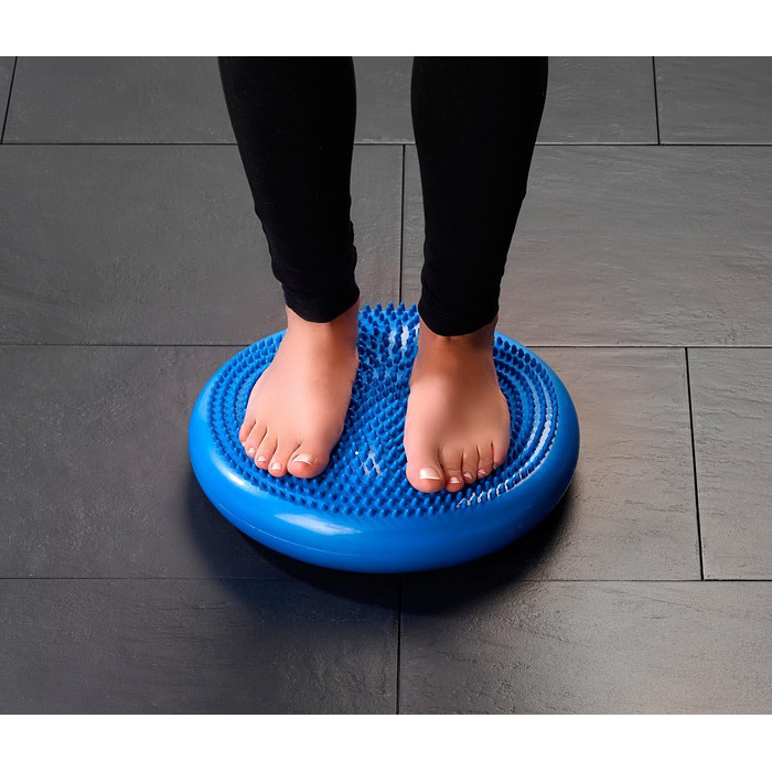 Балансувальна подушка Newgen Medicals для вправ Наповнена повітрям подушка сидіння з шипами та балансувальна подушка для йоги, фітнесу тощо (балансувальна подушка, з шипами для вправ, масажер для ніг)