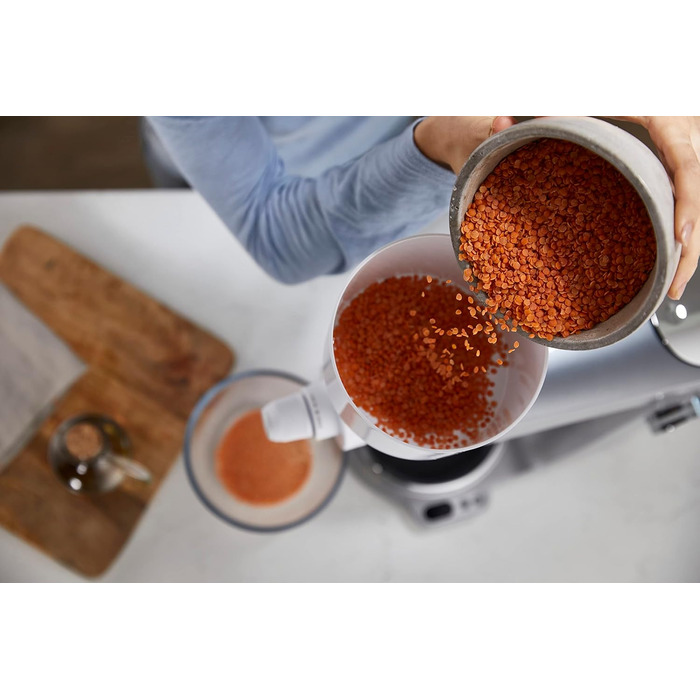 Борошномельний верстат Kenwood KAX941PL (аксесуар для кухонного комбайна, підходить для всіх кухонних комбайнів Chef і kMix, сталевий подрібнювач), білий