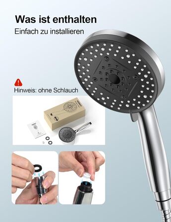 Лійка для душу високого тиску з 10 режимами, водозберігаюча душова лійка, лійка для підвищення тиску води, потужний струмінь для очищення ванни, плитки, домашніх тварин. Лійка для душу (10 режимів)