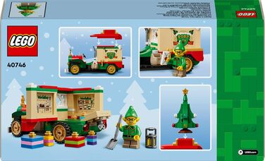 Конструктор LEGO Santa’s Delivery Truck 40746, 224 деталі, різдвяна вантажівка