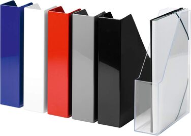 Тримач для файлів HAN i-LINE 2 шт. И, елегантний, сучасний високоякісний тримач для буклетів, журналів та папок формату до DIN A4/C4, білий, 16501-12 Основні кольори Білий