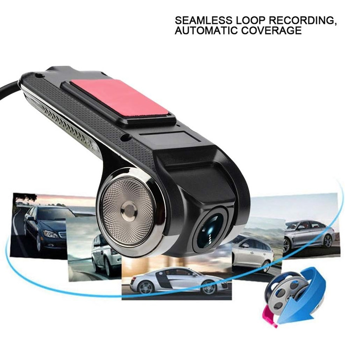Міні автомобільний відеореєстратор відеореєстратор-бита камера розумний GPS ADAS реєстратор водіння, 1080P