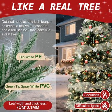 Різдвяна ялинка зі снігом 180 см Soontrans