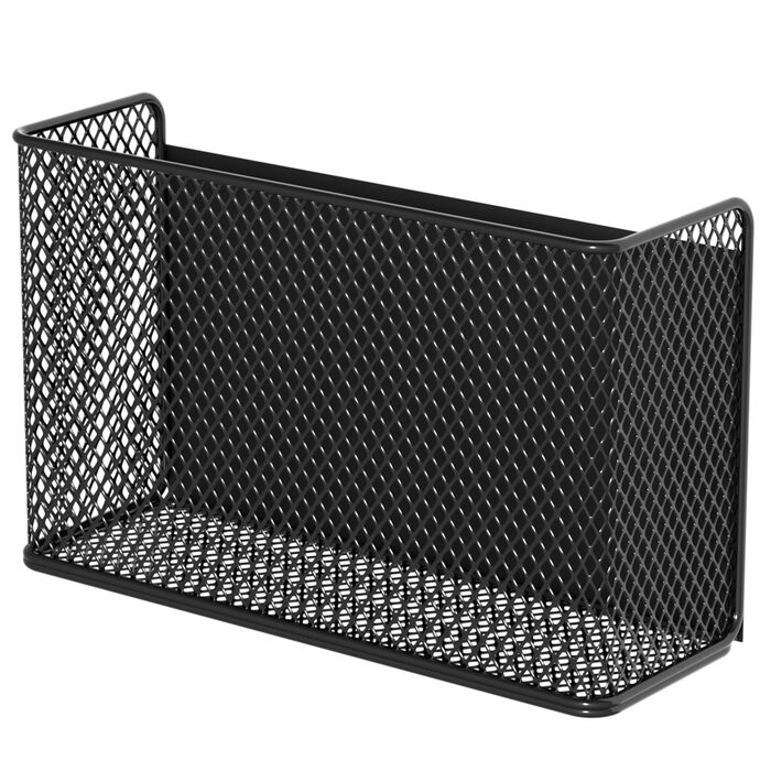 Магнітні полиці-кошики, контейнери, тримачі для органайзерів, стійки для зберігання, контейнери для холодильника, дошки, шафки - для дому, кухні, пральні, офісу, школи (, чорний/великий)