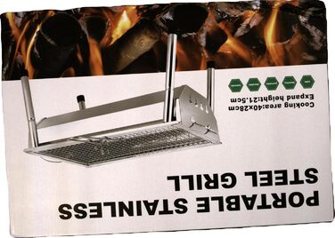 Гриль для пікніка з нержавіючої сталі вугільний гриль невеликий гриль портативний кемпінговий гриль знімний гриль-барбекю для вечі