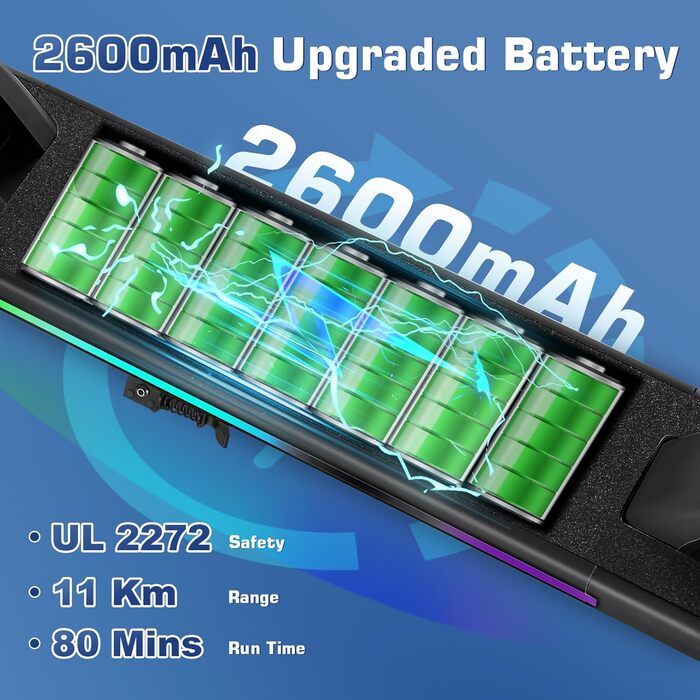 Електросамокат Caroma для дітей віком 8-12 років, швидкість до 16 км/год та запас ходу 8 км, електричний самокат для дітей з різнокольоровими вогнями, світлодіодним дисплеєм, регульованою швидкістю та висотою, легкий складаний електричний самокат 150 Вт-E