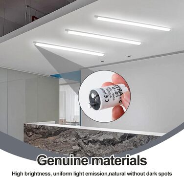 Пакет із 6 стартерів, люмінесцентний пускач FS-U, 4-65 Вт, 220-240 В, надійний пускач розпалу для окремих ланцюгів люмінесцентних ламп, безпечний та ефективний для патронів УФ-стрічок клас енергоспоживання G