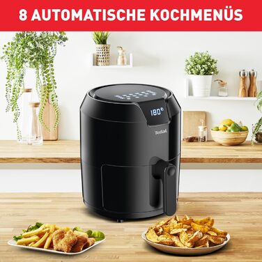 Фритюрниця Tefal EY4018 Easy Fry Precision XL Фритюрниця 1500 Вт 4,2 л на 6 порцій 8 автоматичних програм цифровий дисплей енергоз