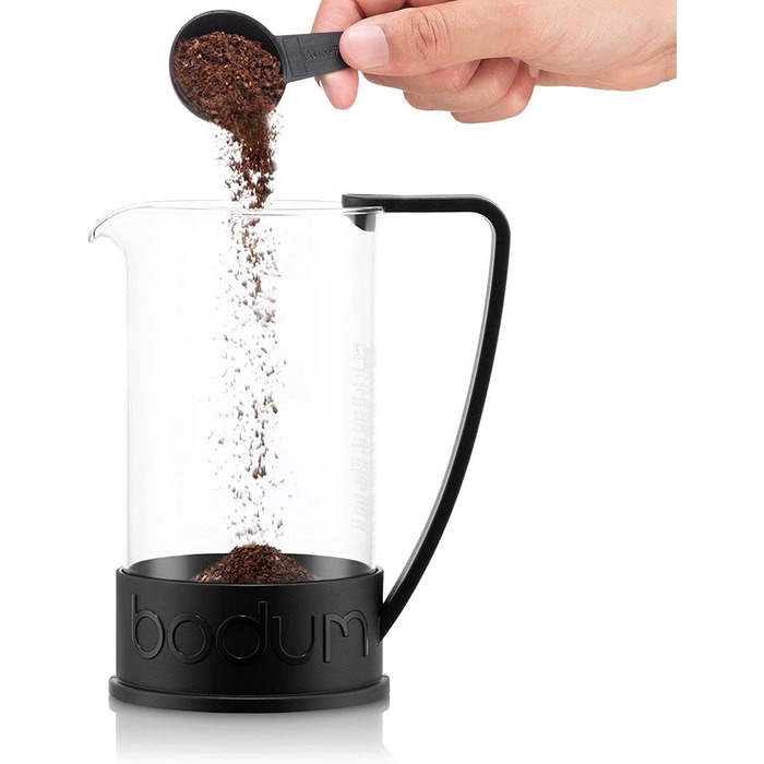 Кавоварка Bodum BRAZIL (система френч-пресу, постійний фільтр з нержавіючої сталі, 0,35 літра) чорний чорний 3 чашки