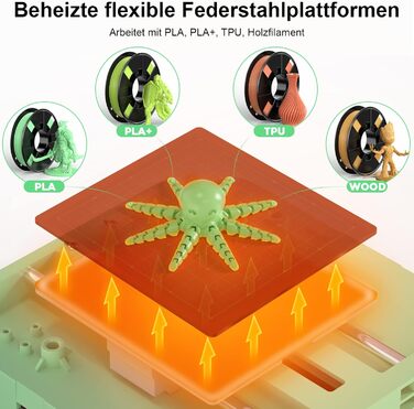 Принтер ENTINA Tina2S із хмарним друком Wi-Fi, повністю зібраний міні-3D-принтер із автоматичним вирівнюванням для початківців, з