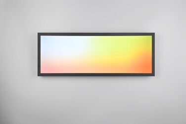Стельовий LED-світильник Reality Beta R67668032, матовий чорний метал, 31 Вт RGB, Dynamic Light, з пультом керування, 80x30 см