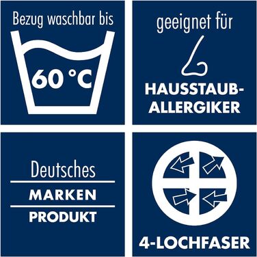 Подушка Irisette Edition - Зроблено в Німеччині - Подушка зі знімним чохлом з м&39якої мікрофібри, 40 x 80 см, сертифікована Oeko-Tex