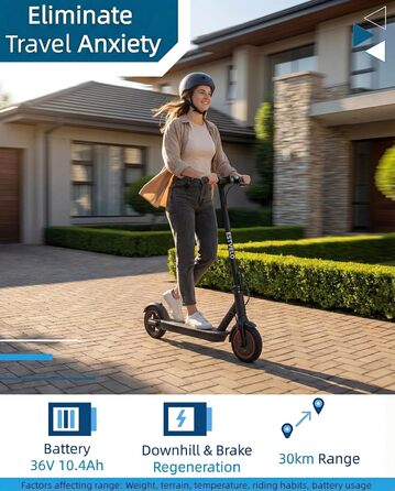 Електросамокат з пневматичними шинами, електричний самокат S3 PRO 20 км/год - нахил 15, запас ходу 30 км, вантажопідйомність 120 кг, подвійна гальмівна система, дисплей, застосунок, електросамокат для дорослих