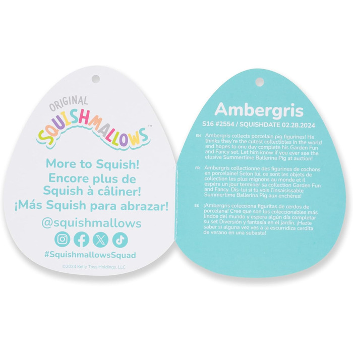 Оригінальний 16-дюймовий Король гоблінів амбри бордового кольору від Squishmallows - Офіційний плюшевий король гоблінів Jazwares (великий) бордовий гоблін - бурштиновий