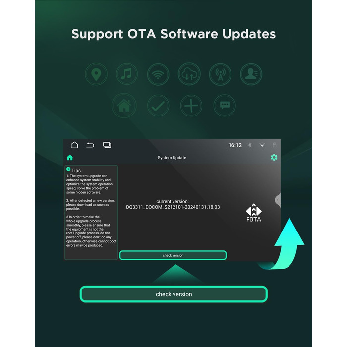 Автомобільне радіо Eonon 9 дюймів Android 13 для VW T5 Polo Golf Touran, сумісне з SEAT Skoda 232 ГБ CarPlay Android Auto GPS Bluetooth USB EQ WiFi Дзеркальне відображення екрана SWC VWA13