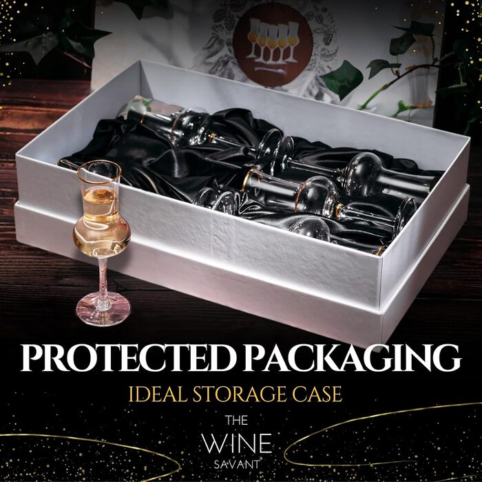 Кришталевий набір з 6 келихів для граппи, 85 мл, для напоїв після вечері, форма італійського тюльпана, дегустаційні келихи, ідеаль