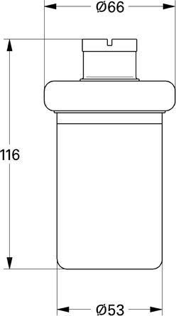 Дозатор для мила GROHE (змінний флакон, скло, міцний), хром, 40179000