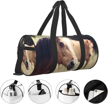 Універсальна дорожня сумка Конячка, спортивна сумка для чоловіків та жінок, великий мішок для одягу