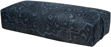 Подушка для йоги Зручні, підтримуючі, екологічно чисті, розкішні подушки для йоги Перероблена мікрофібра, виготовлена з пластикових пляшок Натуральна бавовна, наповнювач з пінопласту, чорний колір