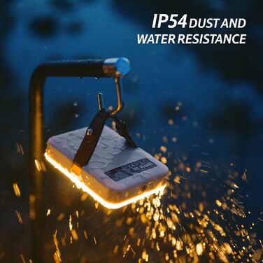 Світлодіодний кемпінговий ліхтар Naturehike 11000 мАг 1100 лм, супер яскравий кемпінговий ліхтар, що перезаряджається, з гачком, три рівні колірної температури, плавне регулювання яскравості до 180 годин, 11000 мАг 1100 лм