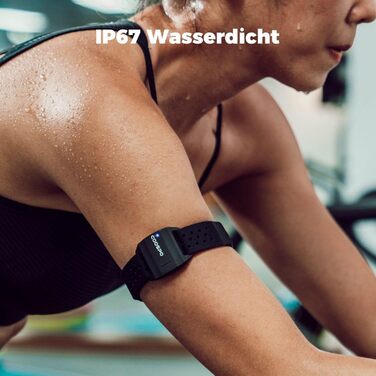 Пульсометр COOSPO, браслет, оптичний датчик серцевого ритму, Bluetooth 4.0, ANT, сумісний з iFit, Polar, Strava, Wahoo, Garmin, Peloton, чорний