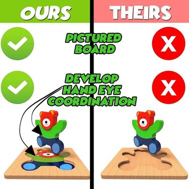 Дерев&39яний пазл, дерев&39яна іграшка Afufu від 1 2 3 років, 4 елементи, дерев&39яний пазл Монтессорі іграшка для малюка, тварина