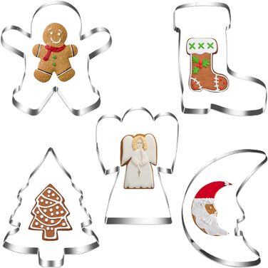Набір формочок для різдвяного печива 5 шт Cadimus