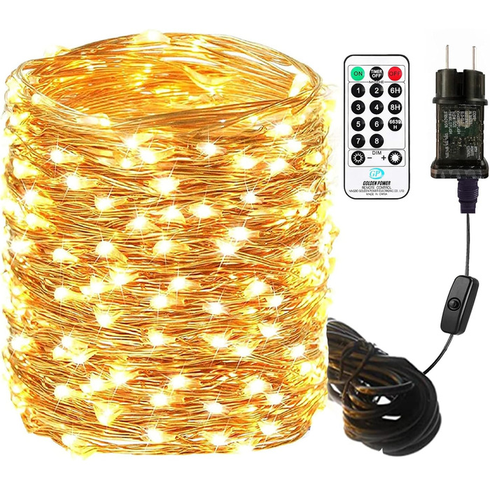 Світлодіодних гірлянд з мідного дроту 10 м Bowfar