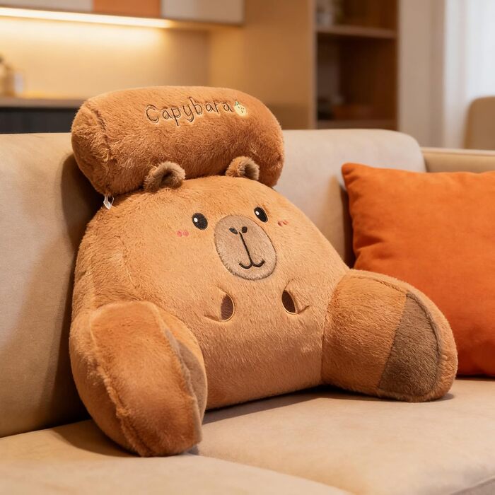 Подушка для читання - Ергономічна подушка для спини Capybara Design З підлокітниками та подушкою для спини для ліжка - Для дітей, дивана, підлоги, сну, сидіння, телевізора, релаксації, поперекового відділу хребта, шиї, підтримки спини 70*50 см